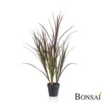 Umjetna trava u loncu crvenkasta sa UV zaštitom 90 cm