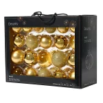 42 staklene kuglice zlatne boje d7 cm