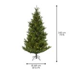 Umelý vianočný stromček Nordmann 240 cm – s LED osvetlením