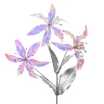 910339_Ljiljan - srebrni s holografskim cvjetovima