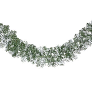 Vianočná zasnežená smreková girlanda 270 cm