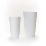 Dekoratívny kvetináč Brooklyn 75 x 40 cm matná biela farba