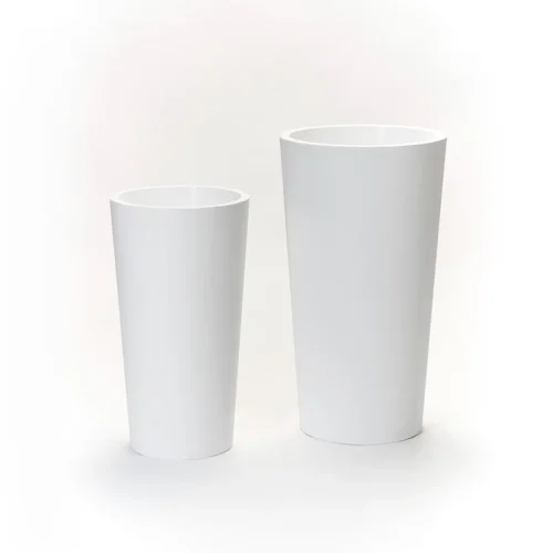 Dekoratívny kvetináč Brooklyn 75 x 40 cm matná biela farba