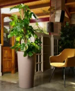 Dekoratívny kvetináč Brooklyn 75 x 40 cm – matná taupe farba