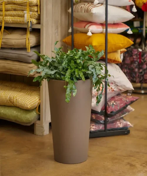 Dekoratívny kvetináč Brooklyn 75 x 40 cm – matná taupe farba