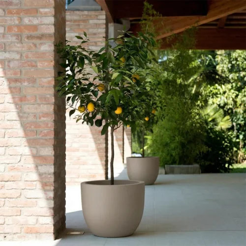 Dekoratívny kvetináč Aria 54 cm – piesková farba Dekoratívny kvetináč Aria 44 cm – piesková farba