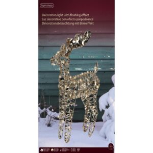 Jelen s mikro LED svetielkami 66 cm Everlands Kaemingk Vianočná dekorácia