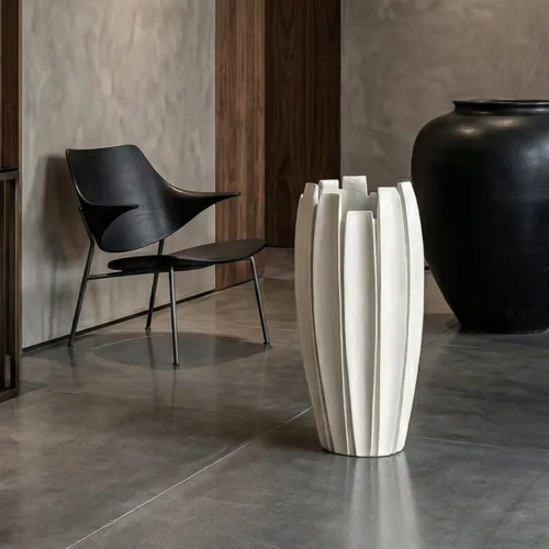 Dekoratívny kvetináč Linea 35 × 65 cm Beige Dekoratívny kvetináč Linea 35 × 65 cm Beige