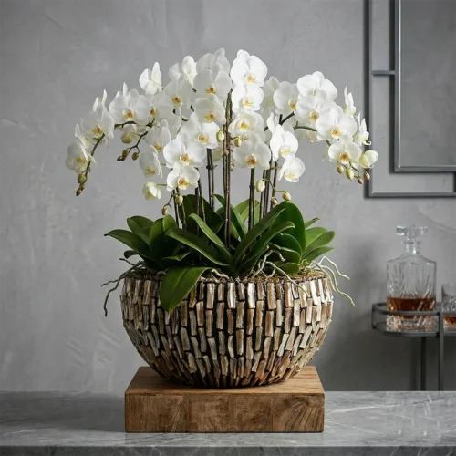 Váza na kvety Aurelia 45 × 22 cm Dark Pearl