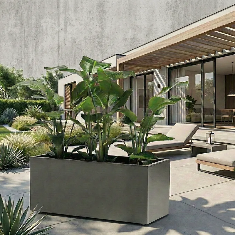 vonkajšie kvetinové truhlíky na terasy