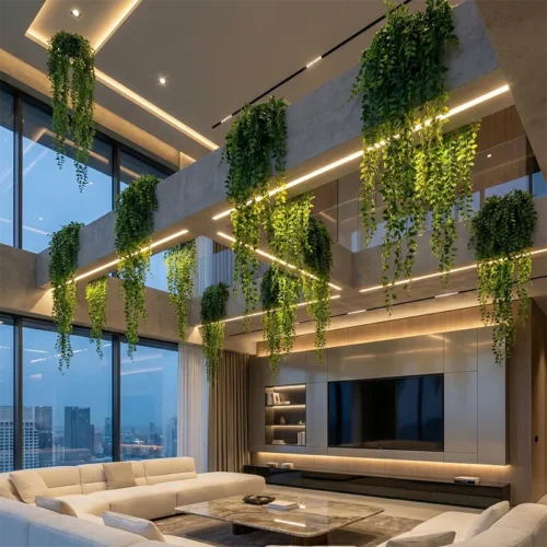 Umelá popínavá rastlina Pure Green