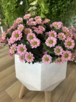 Umelá kytica Daisy ružová 28 cm s UV ochranou