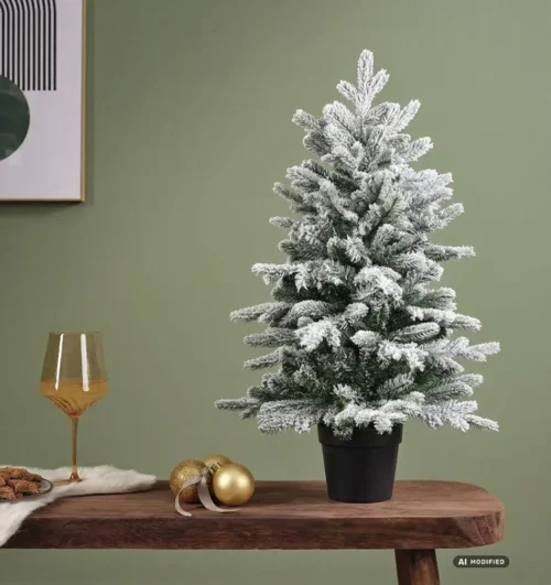 Umelý zasnežený vianočný stromček Grandis 90 cm